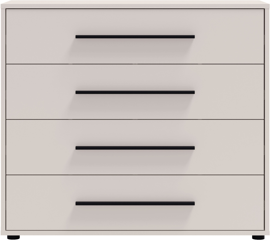 Komoda 98 cm do sypialni z szufladami kaszmir MAXIDO