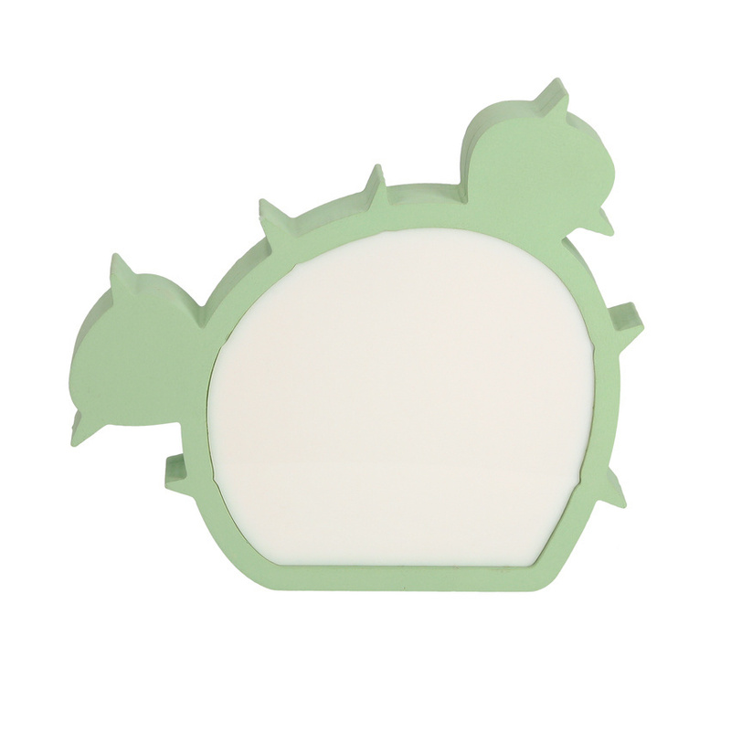 Zielona lampka stołowa LED do pokoju dziecka CACTUS dekoracyjna