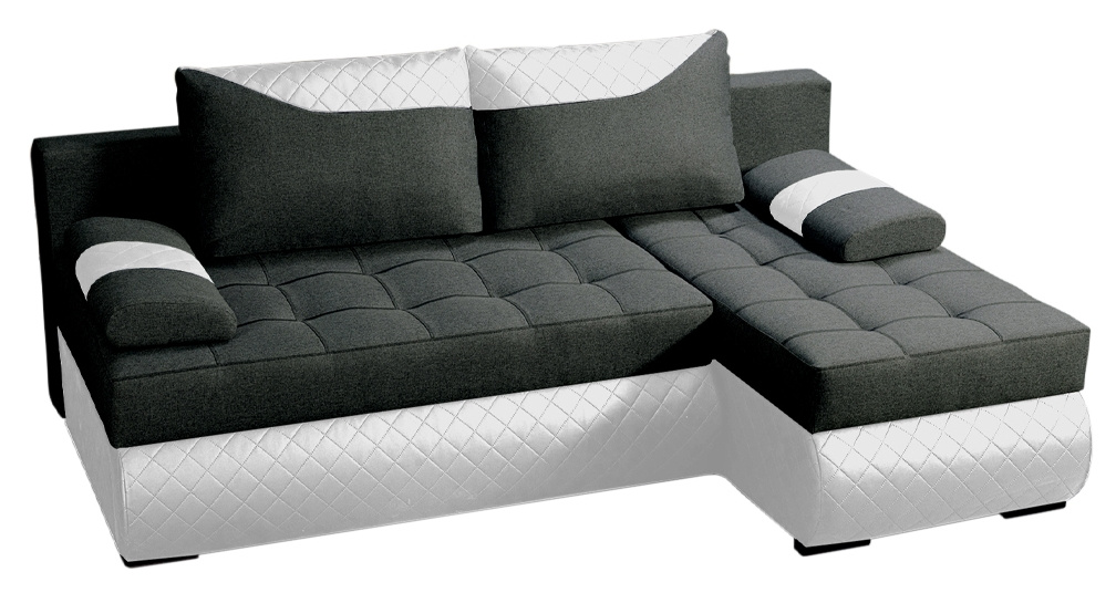 Nowoczesna mała kanapa rogowa z funkcją spania KASTELL