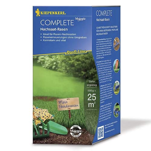 1 szt, Profi-Line Nasiona trawnika Complete 0,5kg - Nasiona: Ilość w opakowaniu: 1 opak