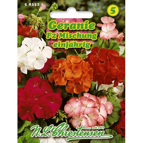 1 szt, Pelargonia (Geranium) rabatowa F2, mix kolorow - Nasiona: Ilość w opakowaniu: 15 szt.