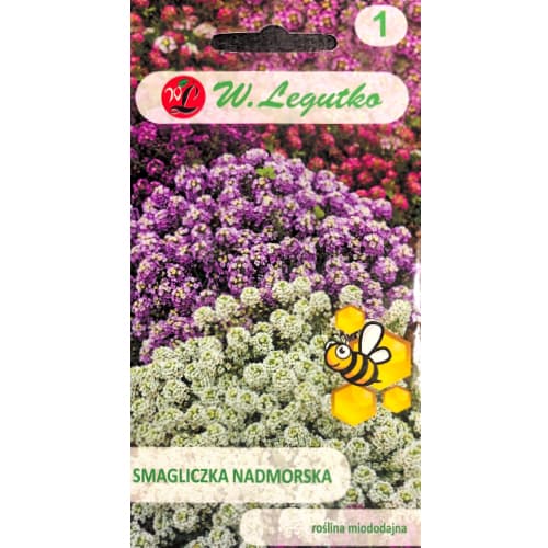 1 szt, Smagliczka (Alyssum), mix kolorow - Nasiona: Ilość w opakowaniu: 0.5 g