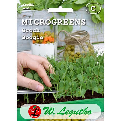 1 szt, Mikrogreen Groch Boogie - Nasiona: Ilość w opakowaniu: 20 g