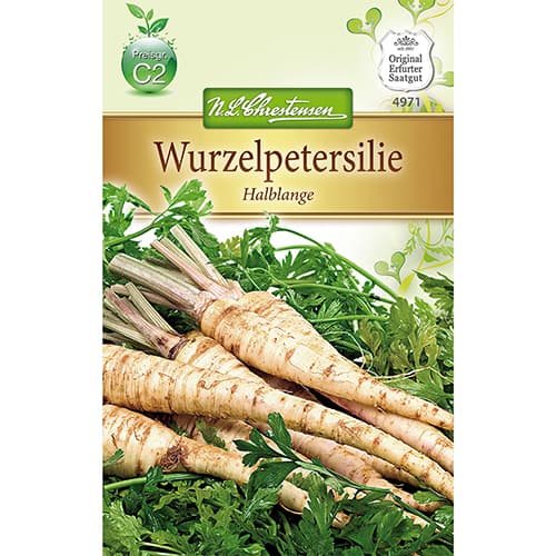 Pietruszka korzeniowa Halblange - Nasiona. Ilość w opakowaniu: 1 opak - GradinaMax