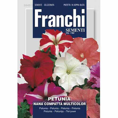1 szt, Petunia kompaktowa niska, mieszanka kolorów Morami - Nasiona: Ilość w opakowaniu: 0.5 g