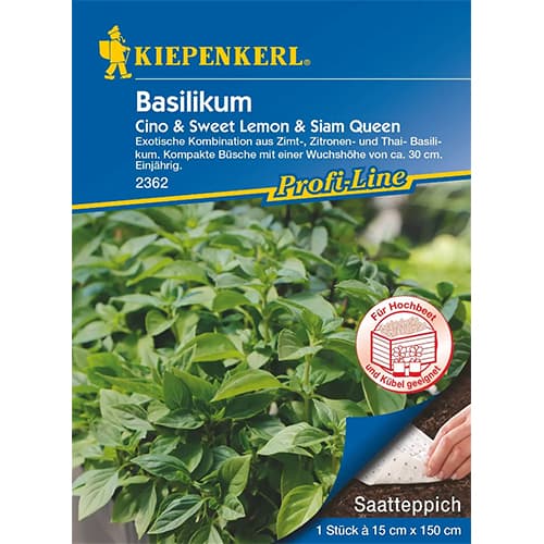 Bazylia Cino & Sweet Lemon & Siam Queen - Nasiona. Ilość w opakowaniu: 1 opak - GradinaMax