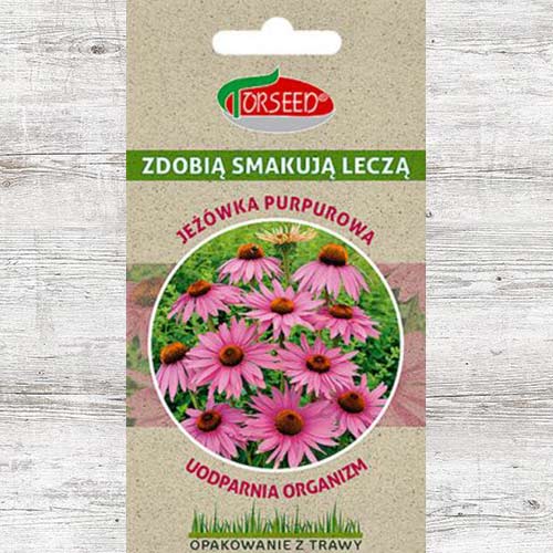 1 szt, Nasiona Jeżówka purpurowa - Nasiona: Ilość w opakowaniu: 0.2 g