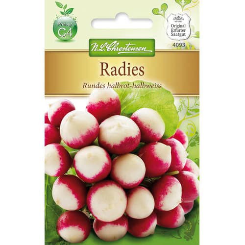 Rzodkiewka Rundes halbrot-halbweiss - Nasiona. Ilość w opakowaniu: 1 opak - GradinaMax