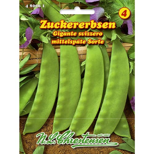 Groszek cukrowy Gigante svizzero - Nasiona. Ilość w opakowaniu: 1 opak - GradinaMax