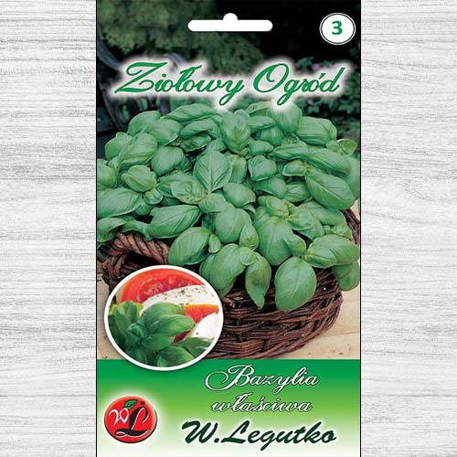 1 szt, Bazylia właściwa Legutko - Nasiona: Ilość w opakowaniu: 1 g