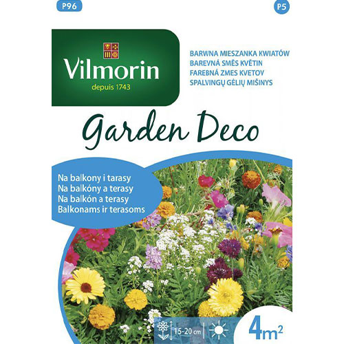 1 szt, Mieszanki kwiatów na balkony i tarasy Vilmorin - Nasiona: Ilość w opakowaniu: 8 g