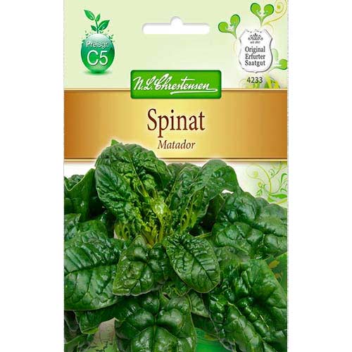 1 szt, Szpinak Matador, podwójne opakowanie Chrestensen - Nasiona: Ilość w opakowaniu: 1 opak