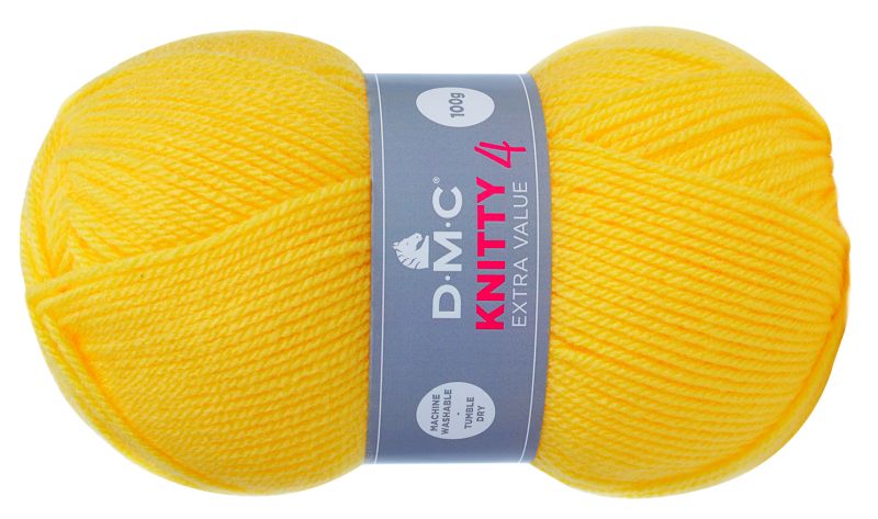 WŁÓCZKA DMC KNITTY 4 KOL. 819 / SŁONECZNY ŻÓŁTY