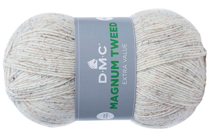 włóczka MAGNUM TWEED DMC kol.930 / ekri 400gr