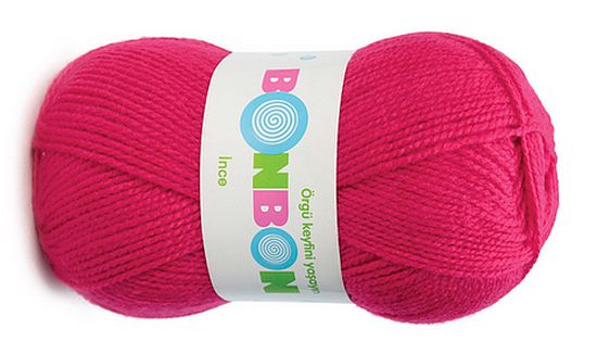 włóczka Bonbon Ince 100gr kol. 98399 / fuksja II