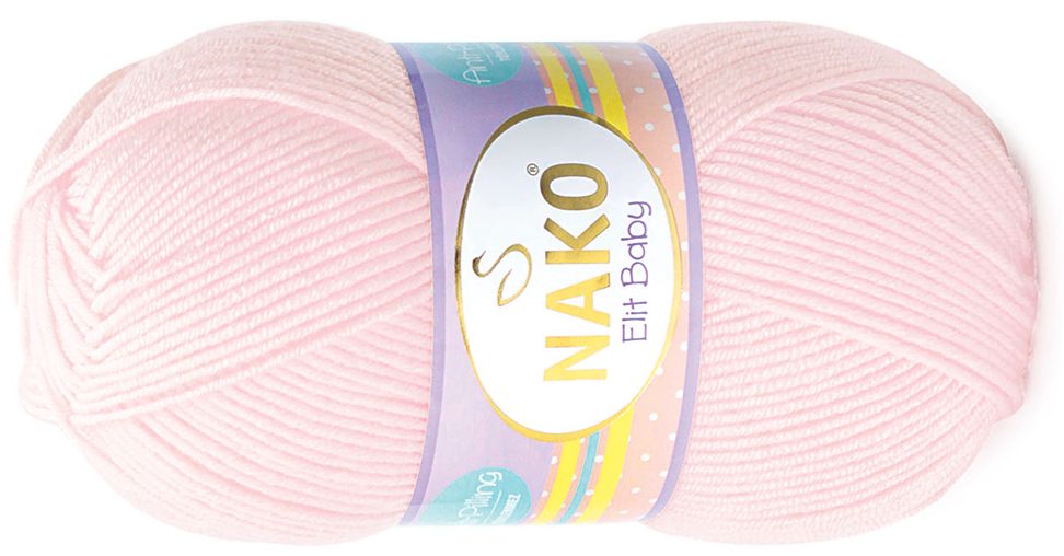 WŁÓCZKA ANTI-PILLING NAKO ELIT BABY 100 kol. 2892 jasny róż+