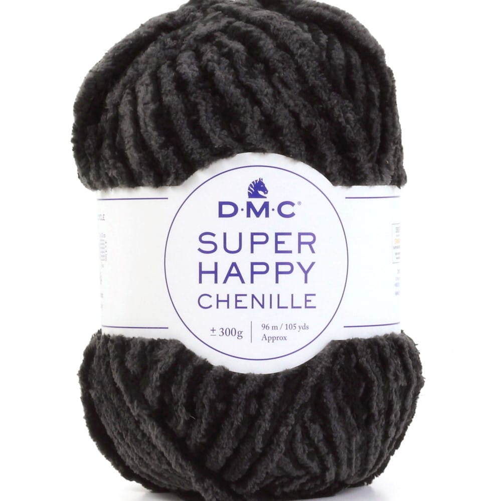 Super Happy Chenille kol. 152 czarny
