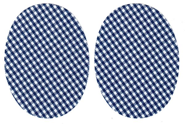 łaty w kratę termoprzylepne 2 szt. kol. 80 (granatowe)