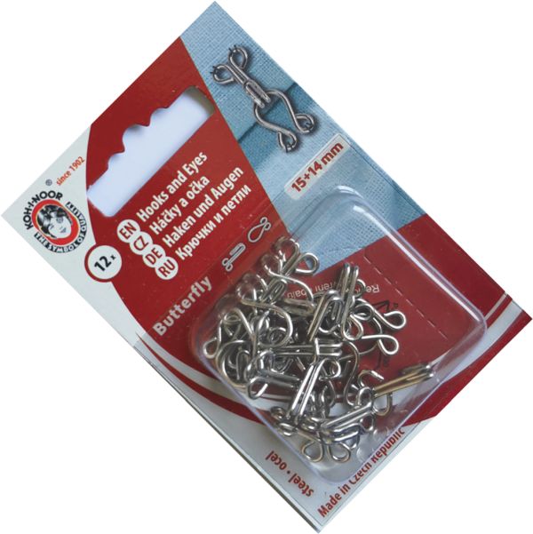 haftki 1 srebrne zestaw (12szt)