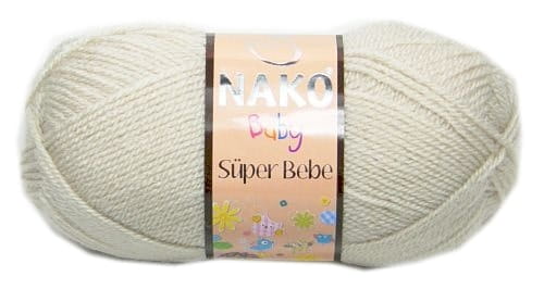 włóczka NAKO SUPER BEBE 50g kolor: 6383 / jasny beż