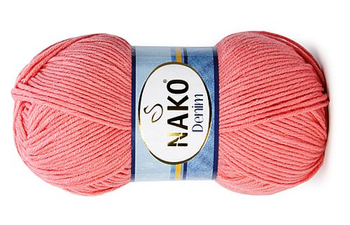 WŁÓCZKA NAKO DENIM kol. 11452/ jasny koral