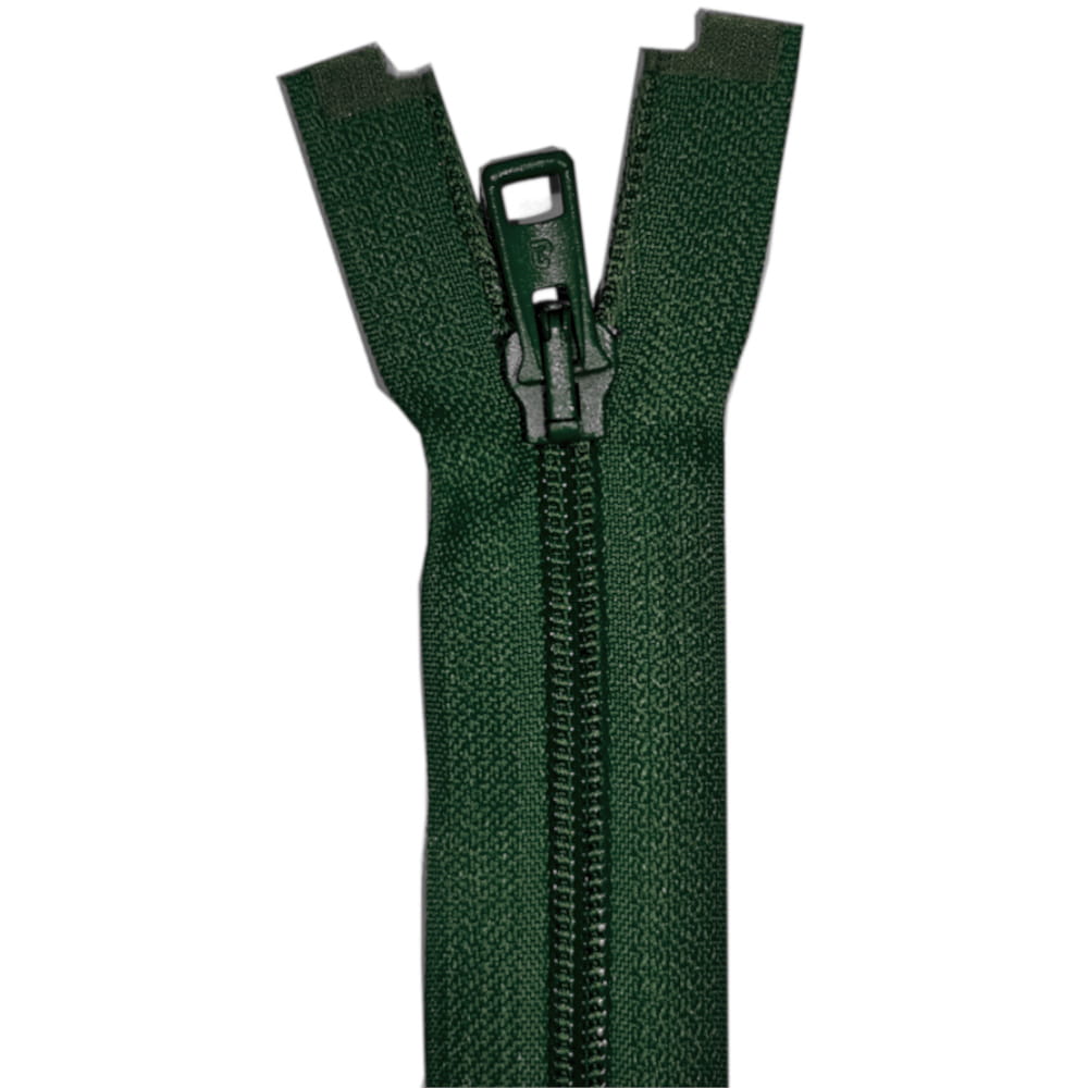 Zamek spiralny stały 18-20cm kol. zielony butelkowy