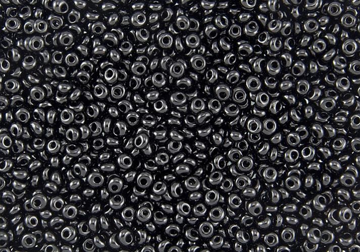 koraliki szklane owalne TOHO TM-03 kol. 49/czarny 3mm 10g