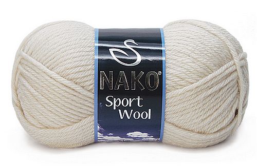włóczka SPORT WOOL kolor: 6383 / jasny beż