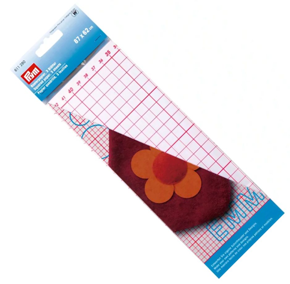 papier do wykrojów z podziałką PRYM 611280 .