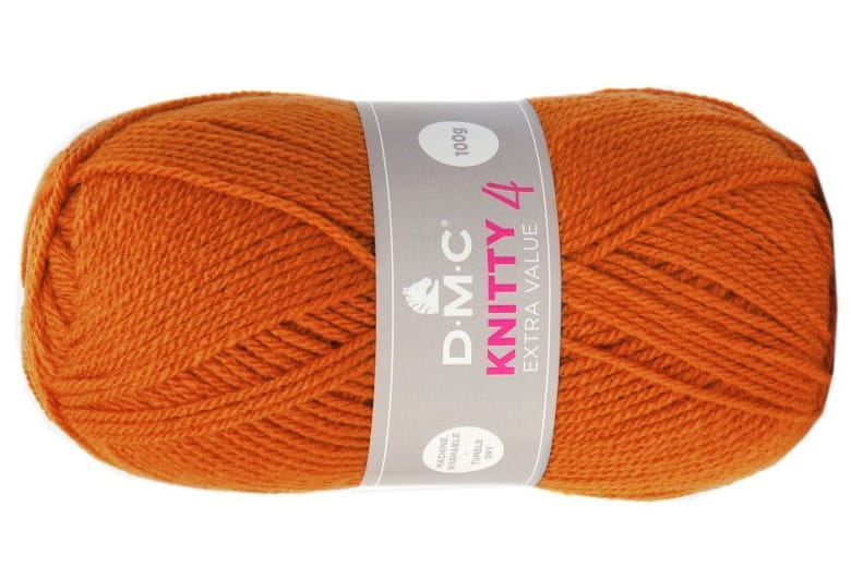WŁÓCZKA DMC KNITTY 4 KOL.647 / pomarańczowy
