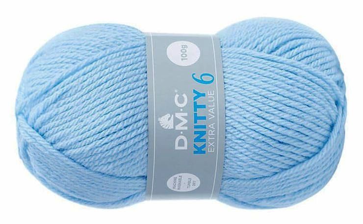 włóczka DMC KNITTY 6 kol. 675 / błękitny