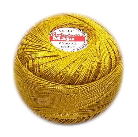 nić MAJA 5 kol. 337 złota