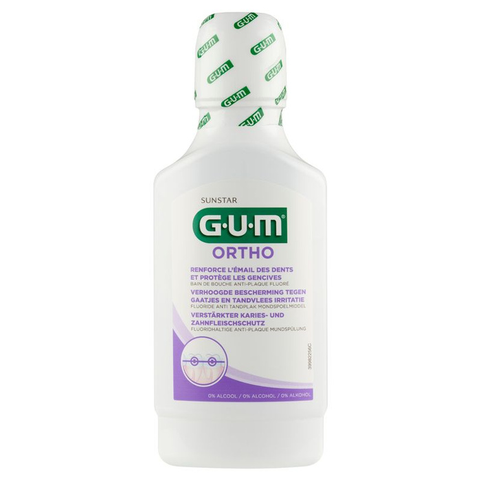 GUM ORTHO Płyn do płukania jamy ustnej, 300 ml
