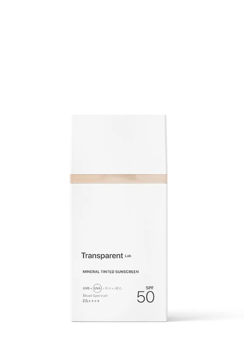 Transparent Lab Mineral Tinted Sunscreen Light – mineralny krem z filtrem SPF 50, 100 ml
