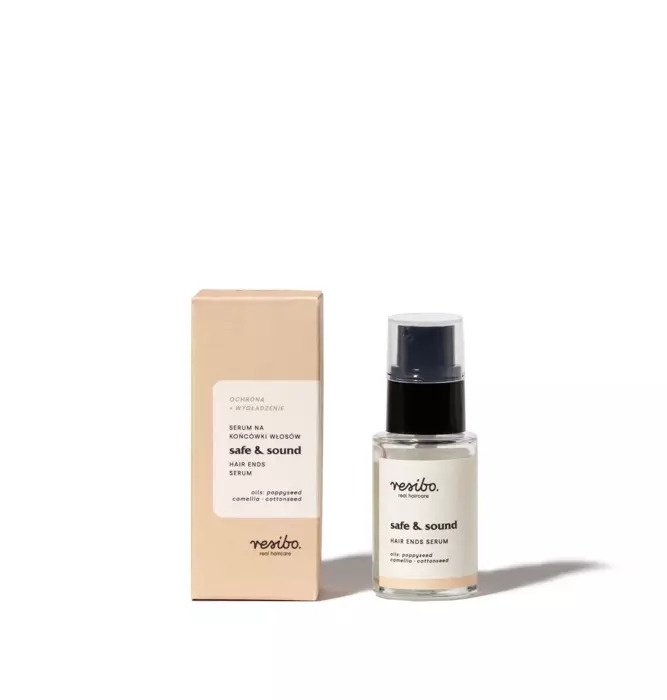 RESIBO Safe & Sound serum wygładzające i zabezpieczające końcówki włosów 15 ml