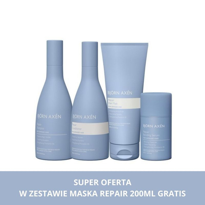 Zestaw Repair II (Szampon + Odżywka + Serum + Maska GRATIS)