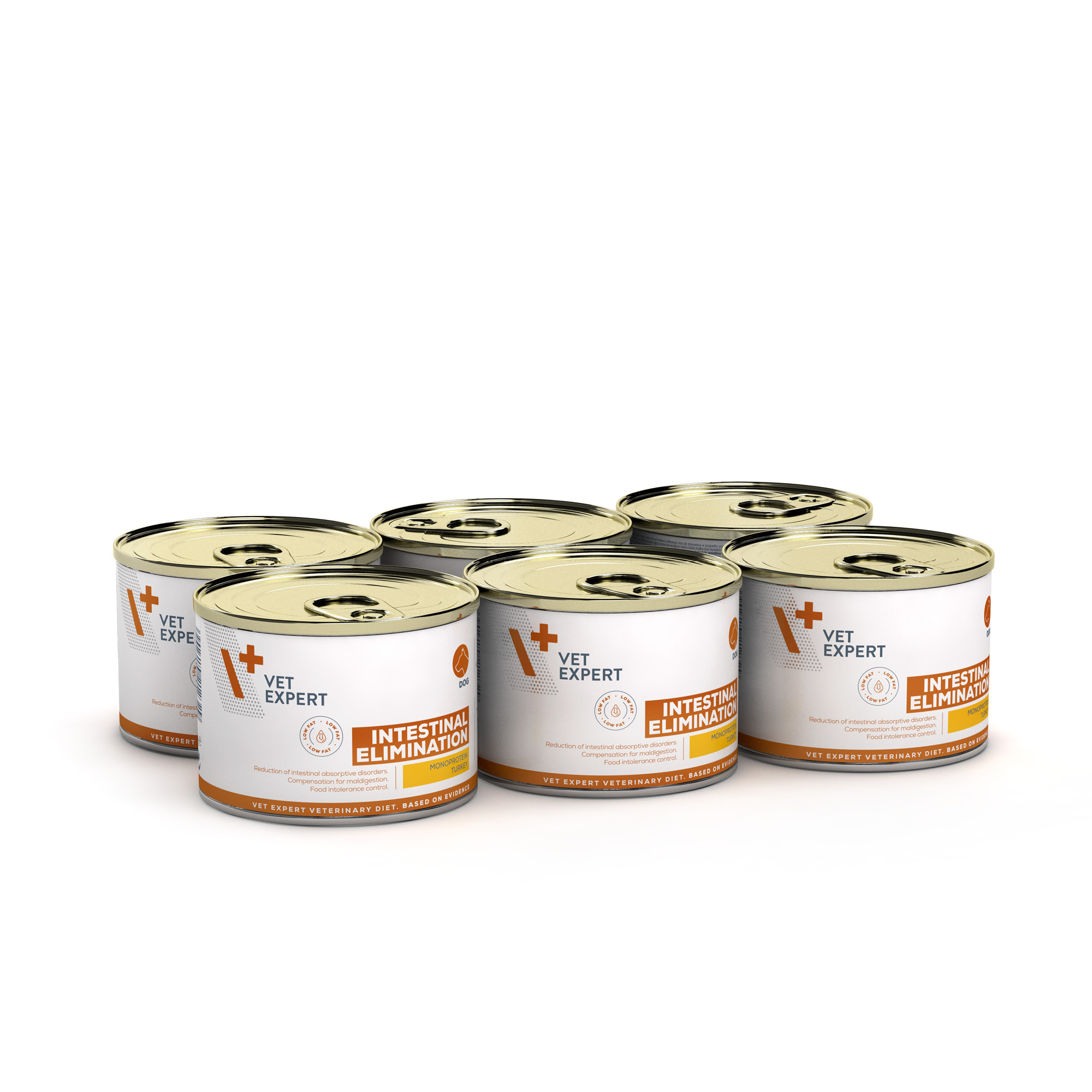 VET EXPERT INTESTINAL ELIMINATION LOW FAT 6x200g – lekkostrawna mokra karma weterynaryjna dla psów z zaburzeniami trawiennymi