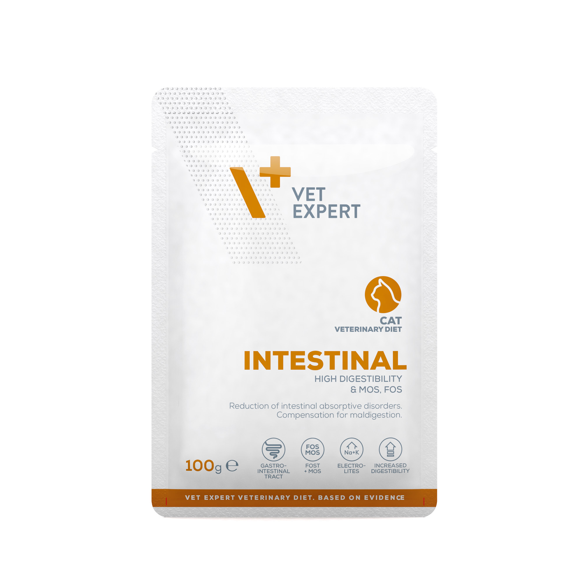 VET EXPERT INTESTINAL CAT Chicken&Beef saszetka 100g - mokra karma weterynaryjna dla kotów