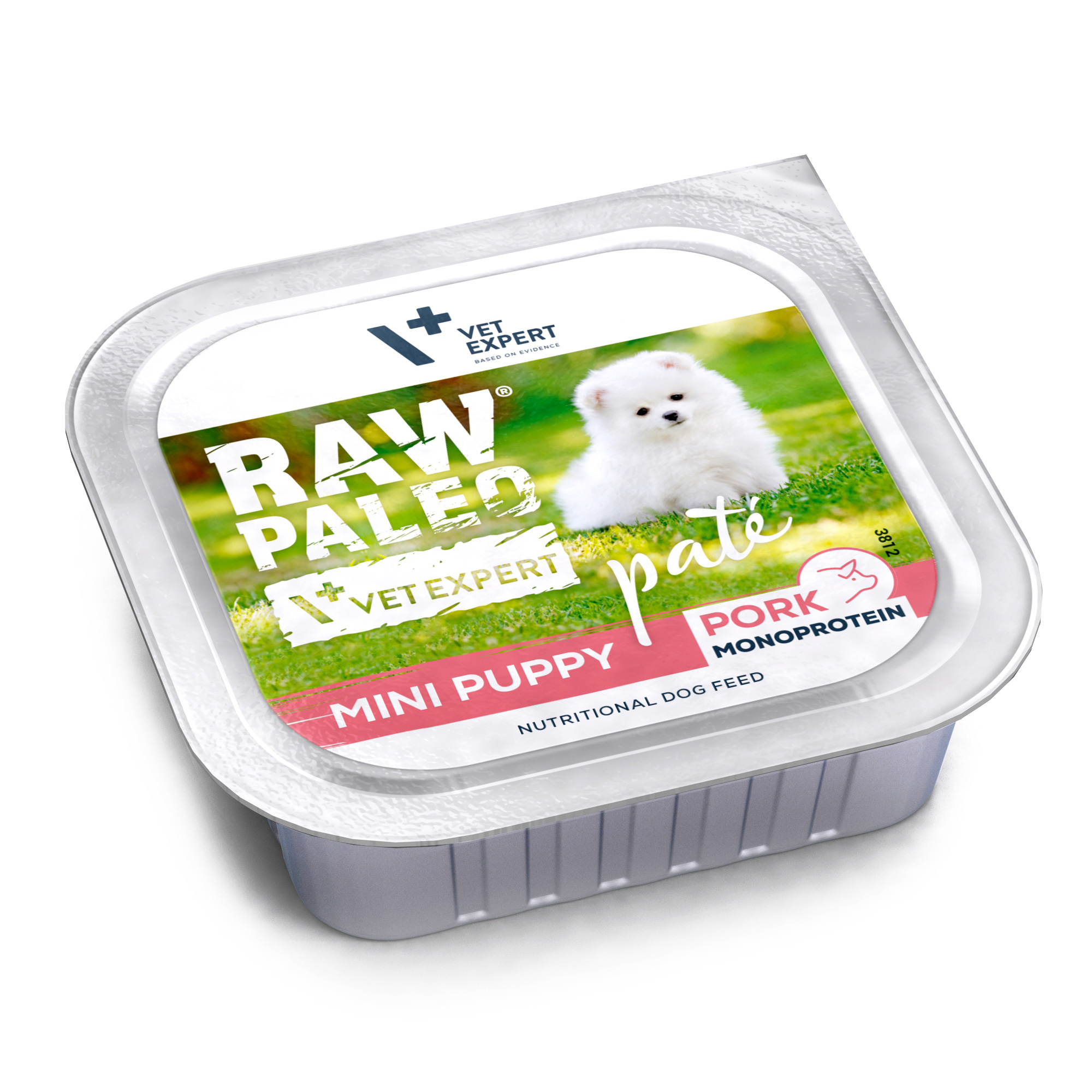 RAW PALEO PORK PATE MINI PUPPY - mokra karma dla szczeniąt - wieprzowina 150g