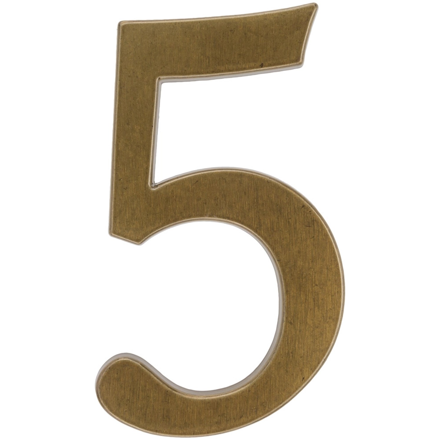 Metro Cyfra 5 aluminiowa brązowa wys. 19cm