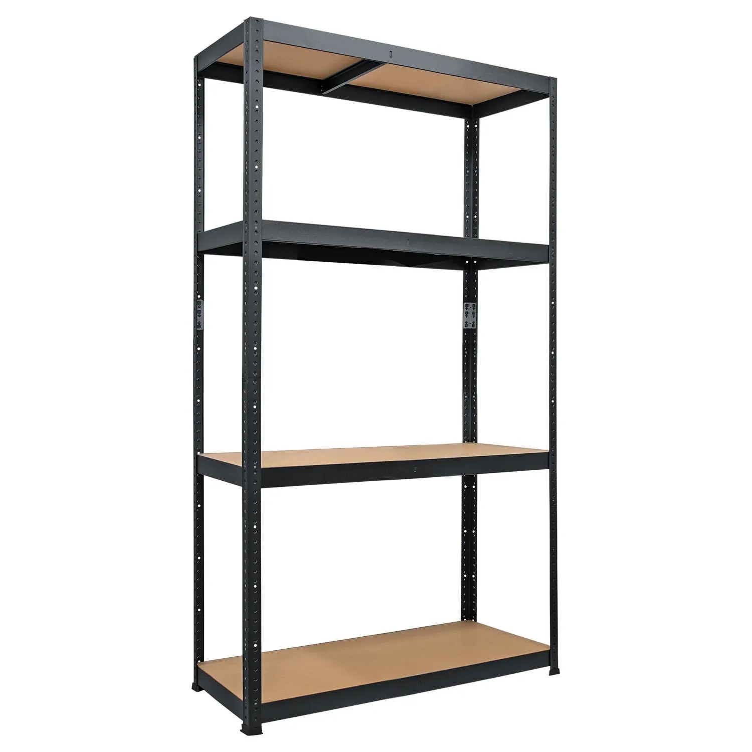 Metalkas Regał metalowy szary 164 x 80 x 40 cm 4 półki HDF/125 kg