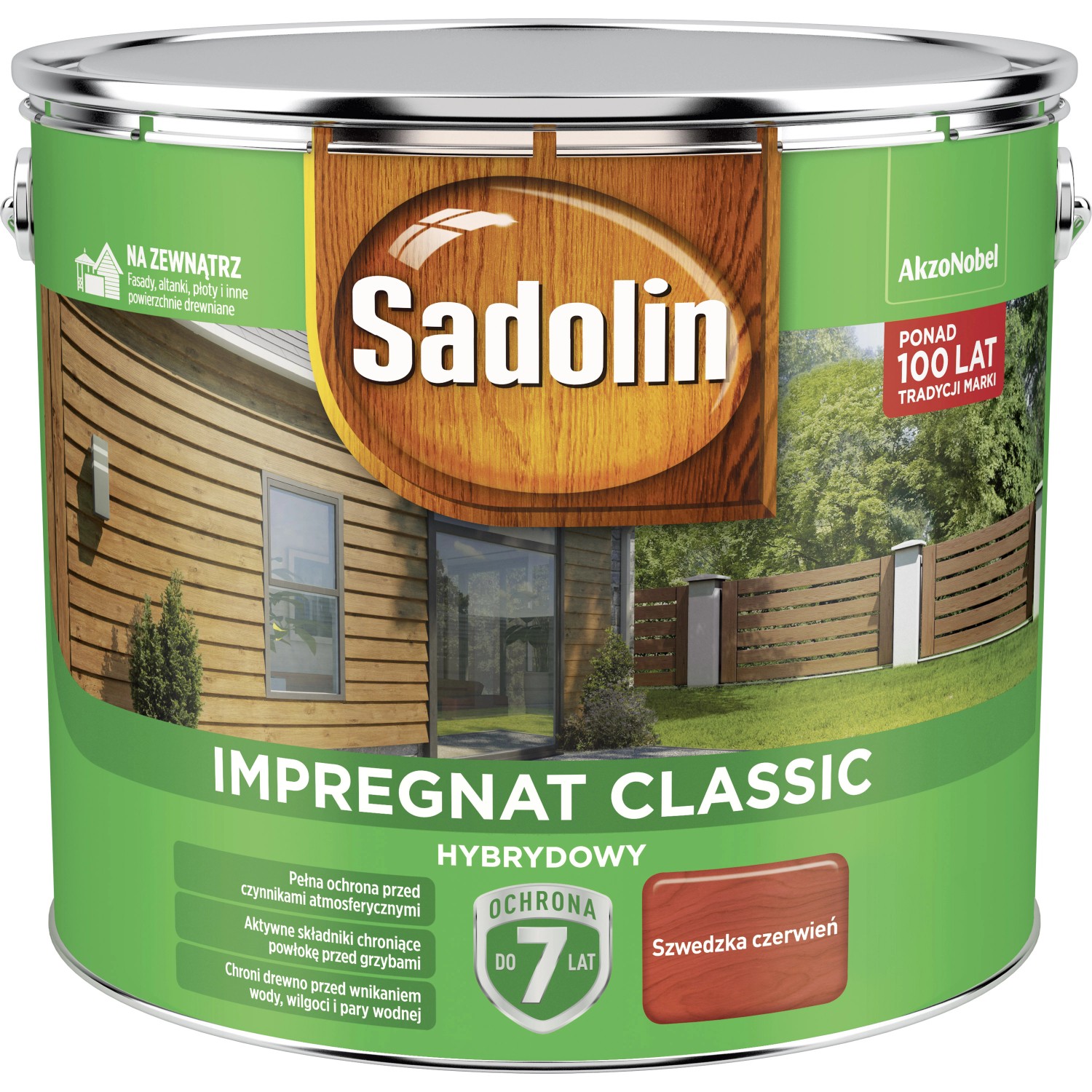Sadolin Impregnat Classic szwedzka czerwień - 9L