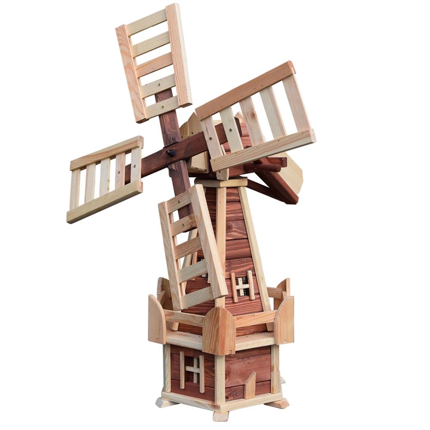 Ogrodowy wiatrak drewniany Zefir - 105 x3 8 x 41 cm
