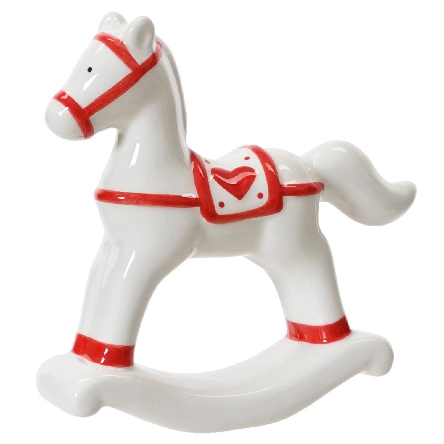 Figurka KOŃ NA BIEGUNACH - wys. 13 cm