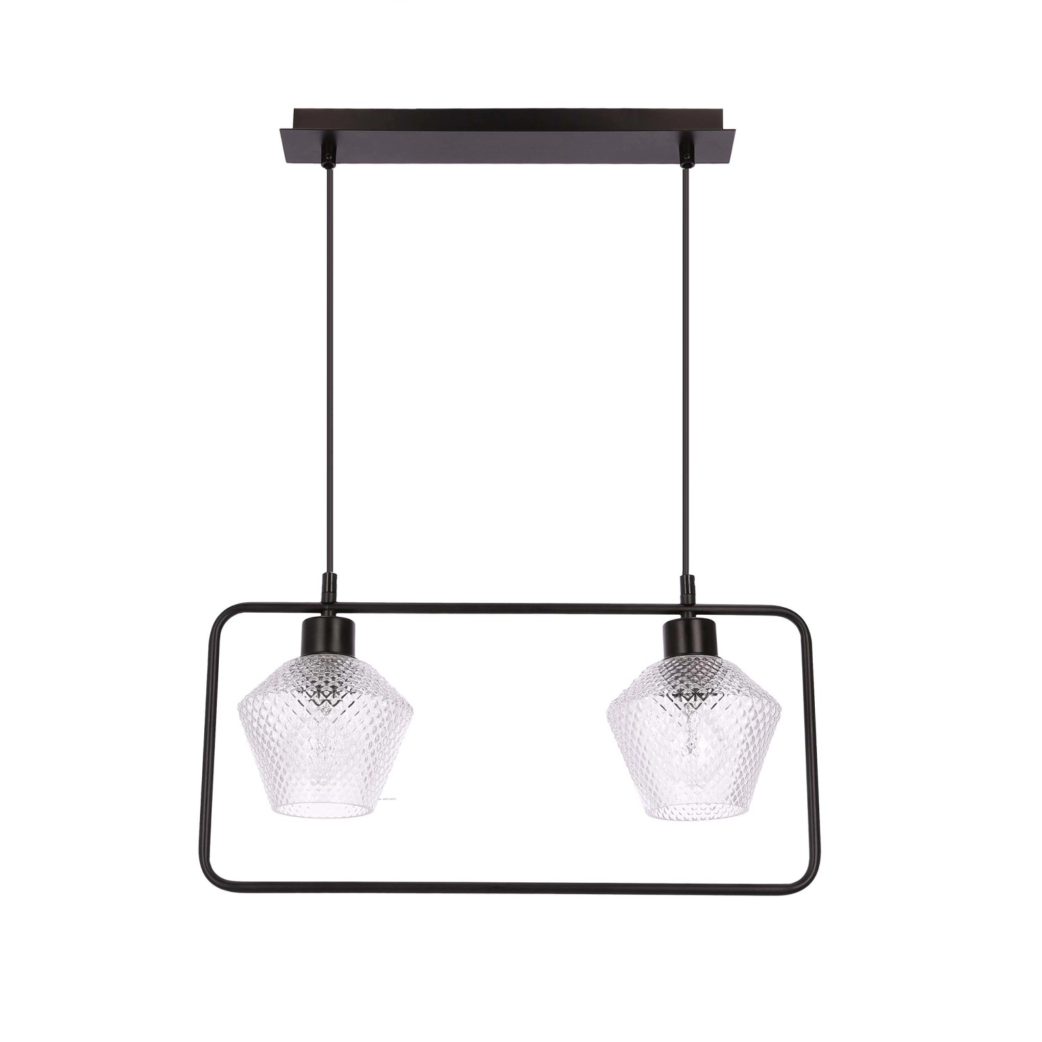 Candellux Lampa wisząca KINKO 2xE27 40W czarna