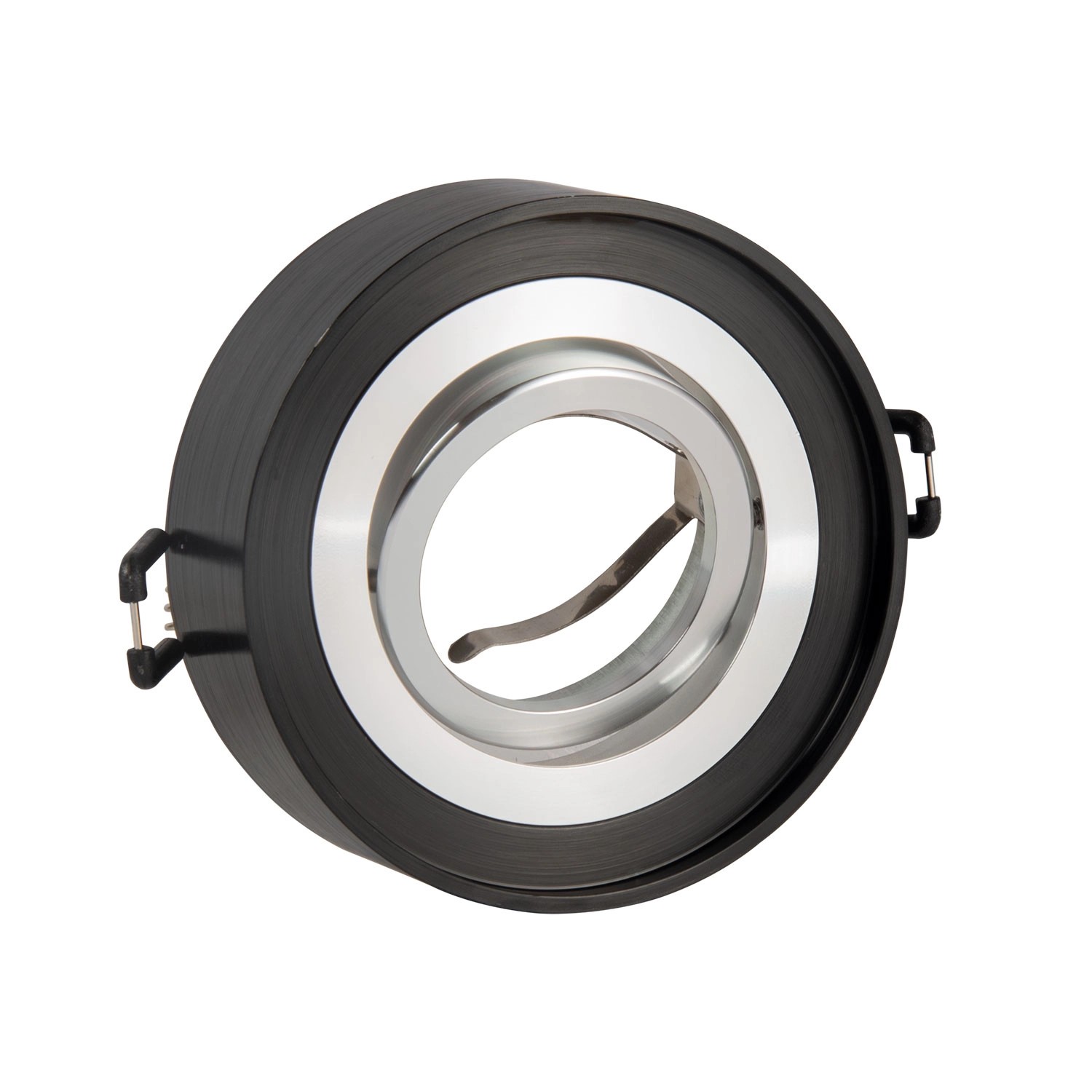 Goldlux Oprawa podtynkowa GAJA R czarno-srebrna regulowana