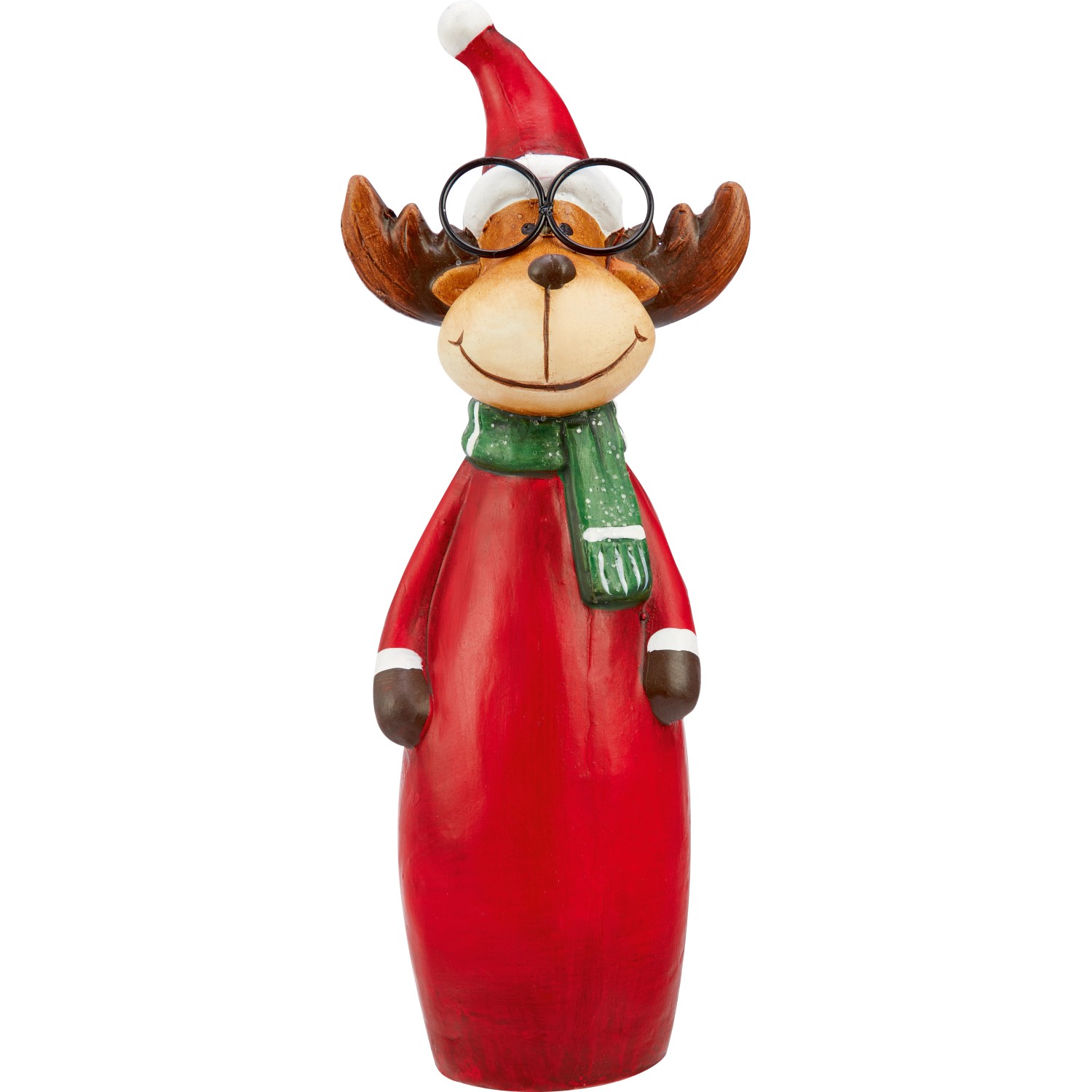 Figura RENIFER W OKULARACH - wys. 20 cm