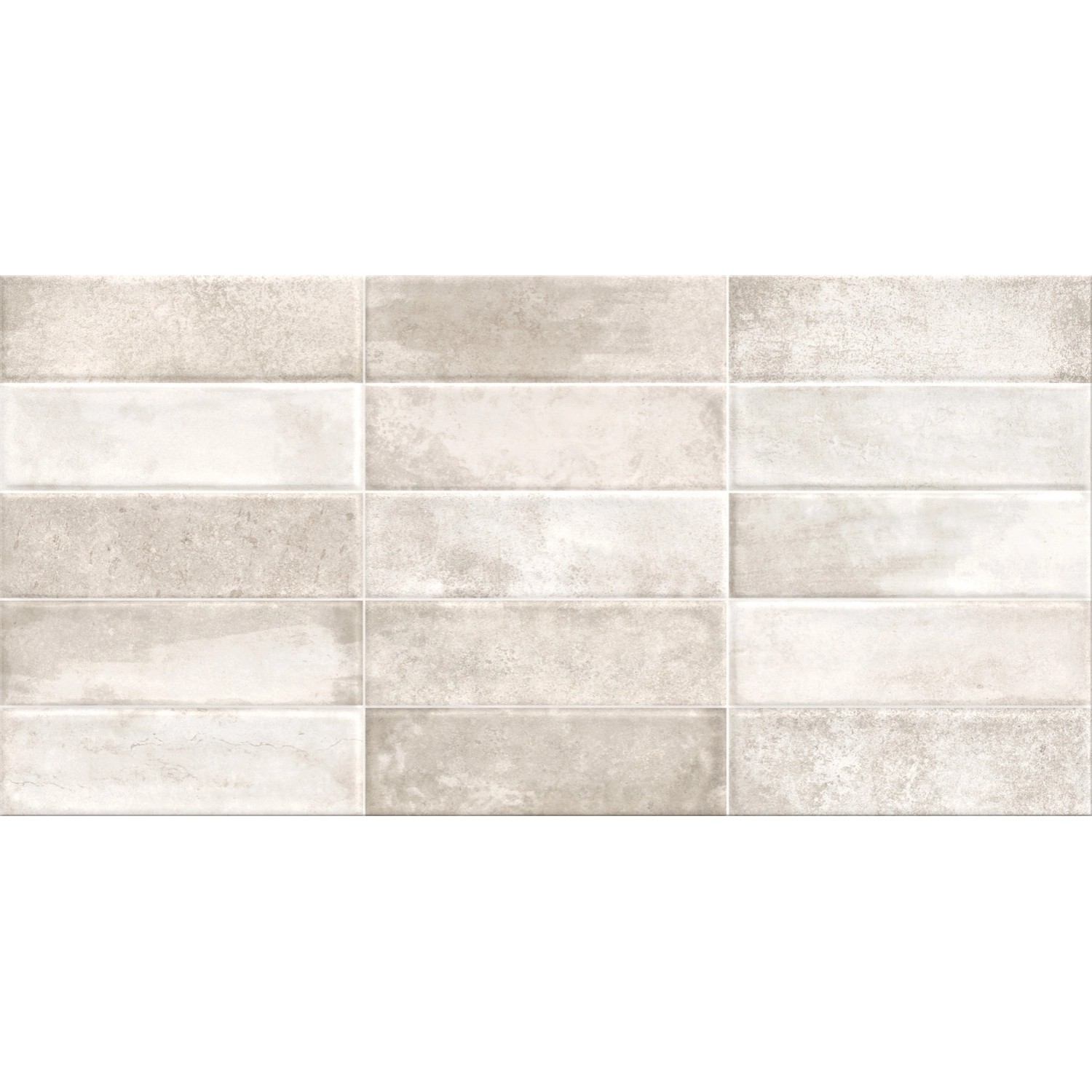 Glazura Tuzzi white mix 29,7 x 60 cm