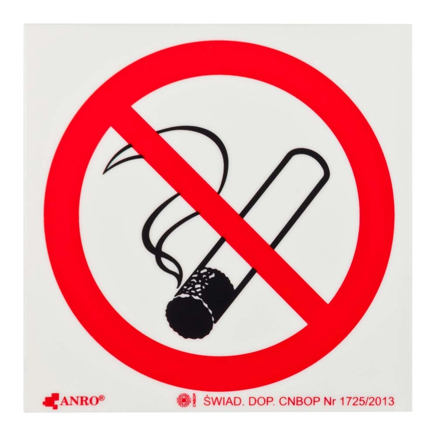 Znak zakaz palenia fotoluminescencyjny