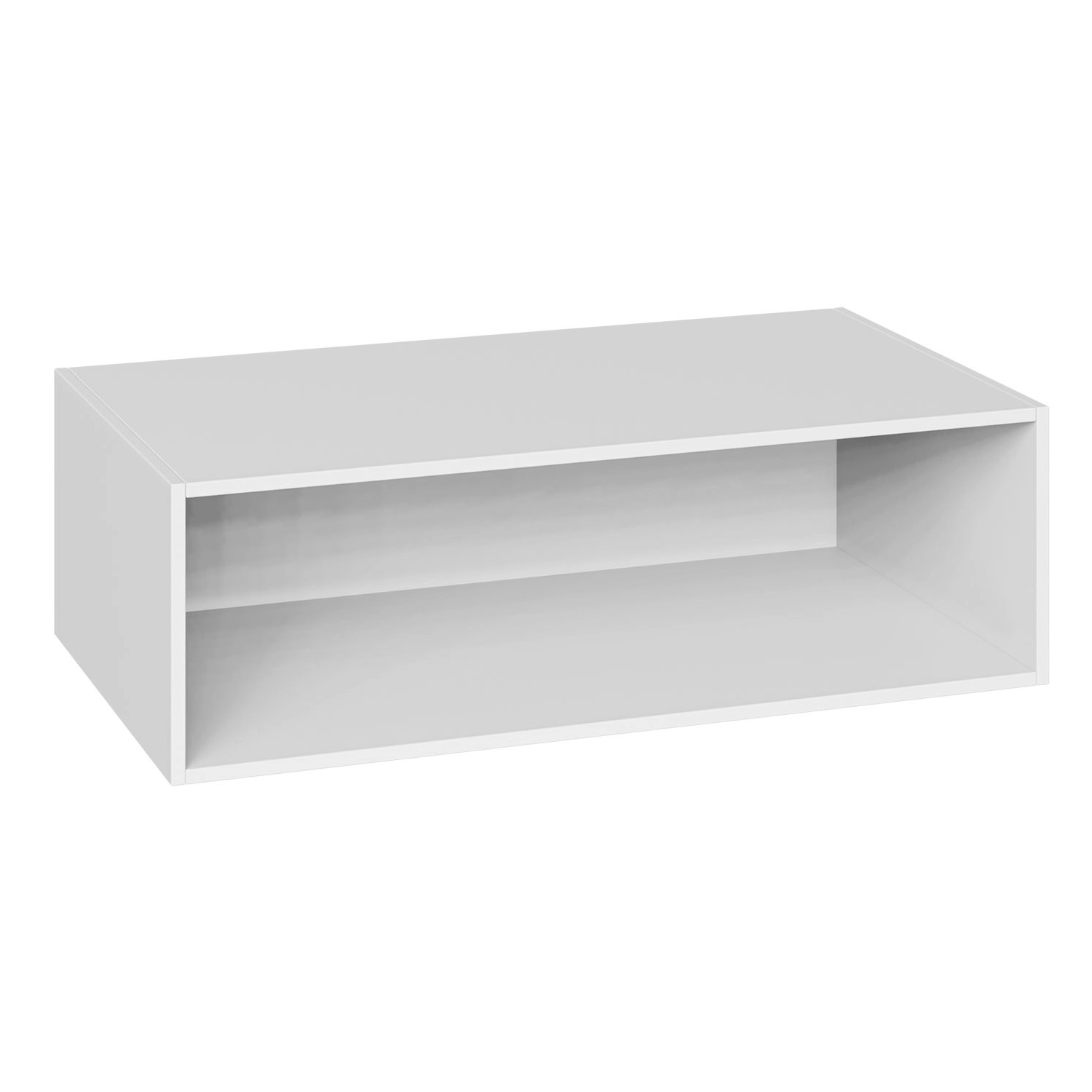 Nadstawka biała 100 x 32 x 58 cm Garderoby/Szafy Modułowe